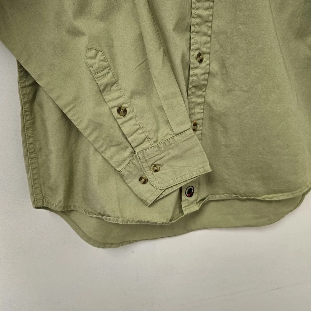 Southern Proper Shirt Mens Shooting Sport Safari Size S Button Front Olive Green